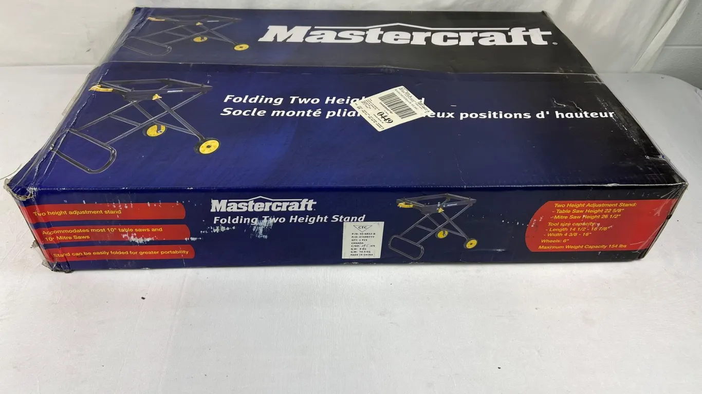 Mastercraft Folding Two Height Stand