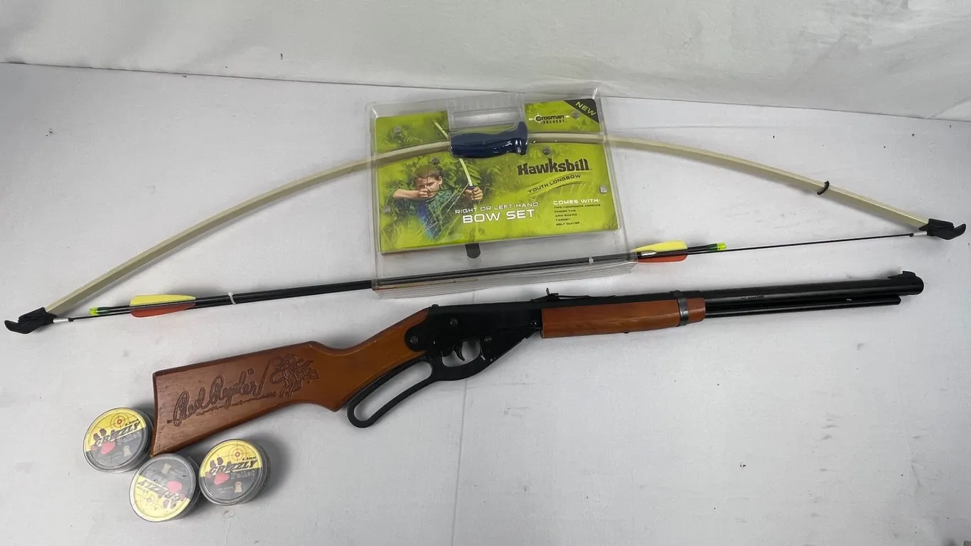 Pellet Gun and Youth Longbow