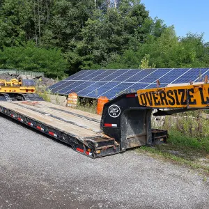 1993 Etnyre Gooseneck Low Boy Heavy Equipment Trailer and Tag-Axle