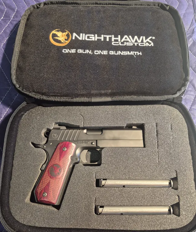 Nighthawk Custom Trooper 45ACP Pistol - Case, extra mags - Never Fired!