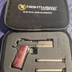 Nighthawk Custom Trooper 45ACP Pistol - Case, extra mags - Never Fired!