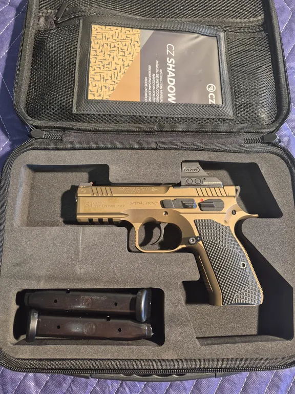 CZ Shadow 2 compact 9mm -extra mags, case, never fired!