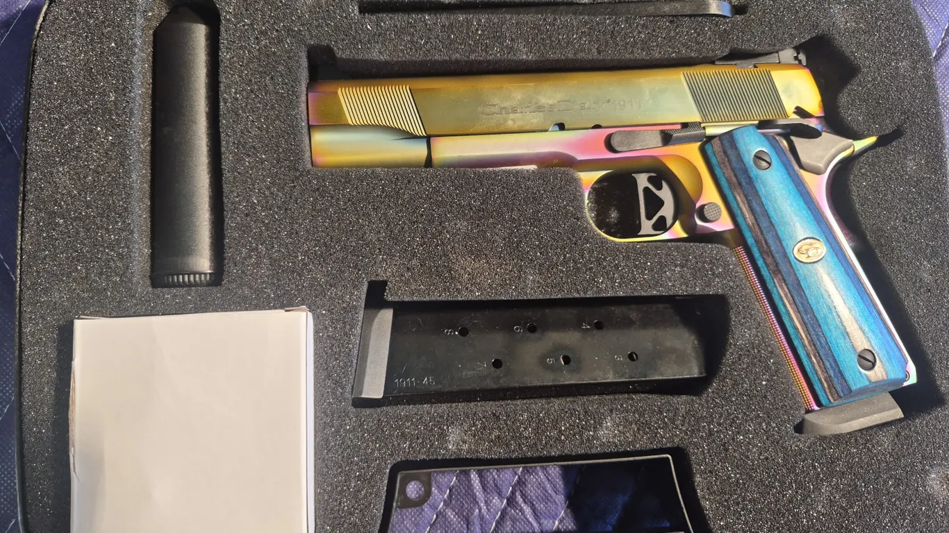 Charles Daly 1911 Empire Nebula Pistol 45ACP - Case, 2 mags, never fired!