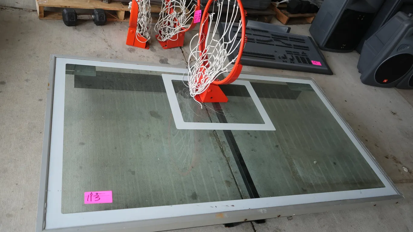 Basketball Backboard and Basketball Hoop