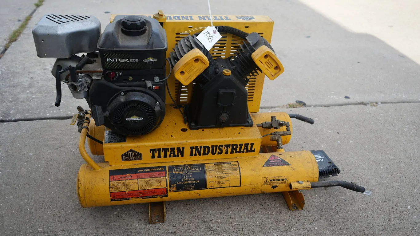 Titan Industrial Twin Tank Air Compressor