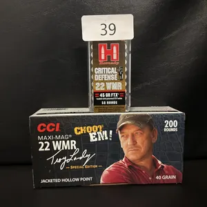 250RDS Hornady/CCI 22WMR