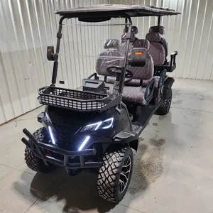 Off-Road Golf Cart - 6 Seat (Unassembled) - Black