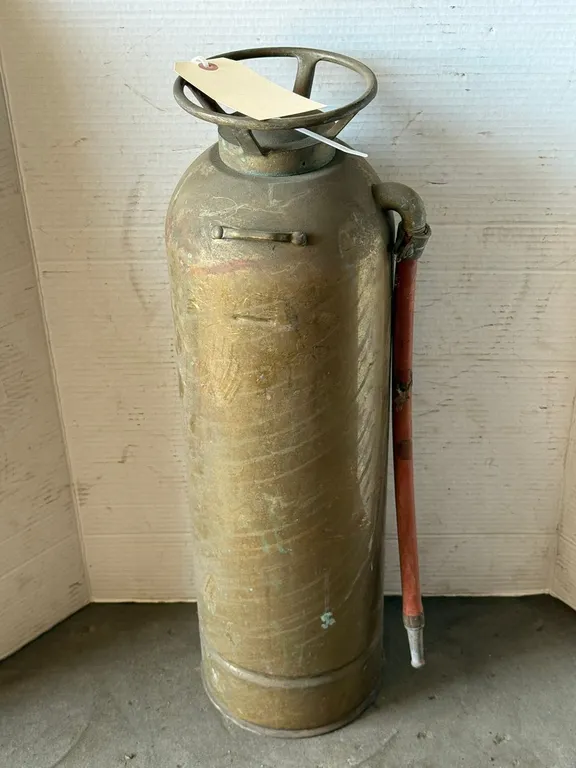 Vintage Copper Randolph Fire Extinguisher