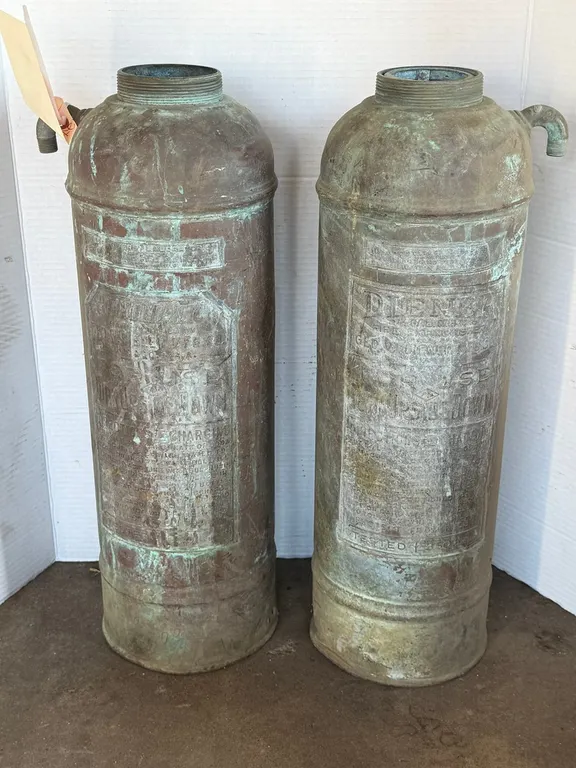 (2) Vintage Fire Extinguisher
