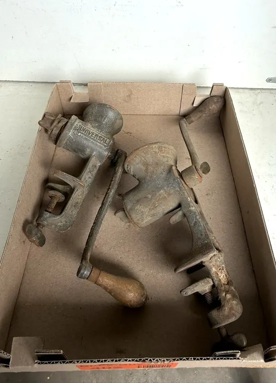 (2) Vintage Meat Grinders