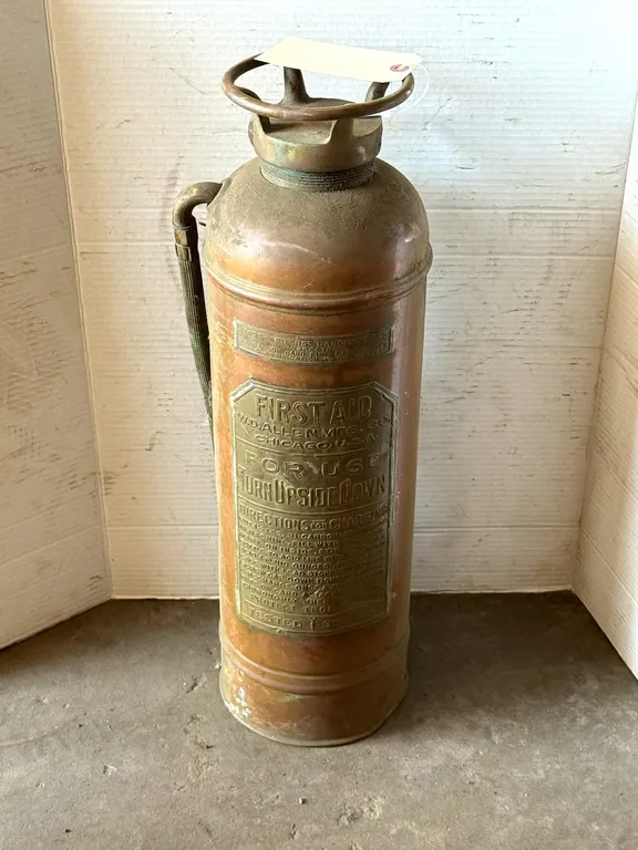 Vintage Copper First Aid W.D. Allen MFG Co Chicago USA
