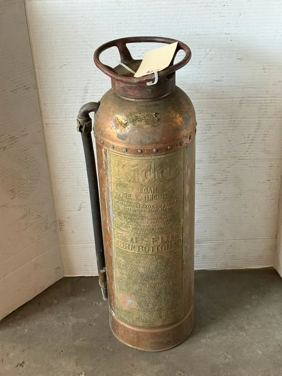 Vintage Copper Kidde Foam Fire Extinguisher