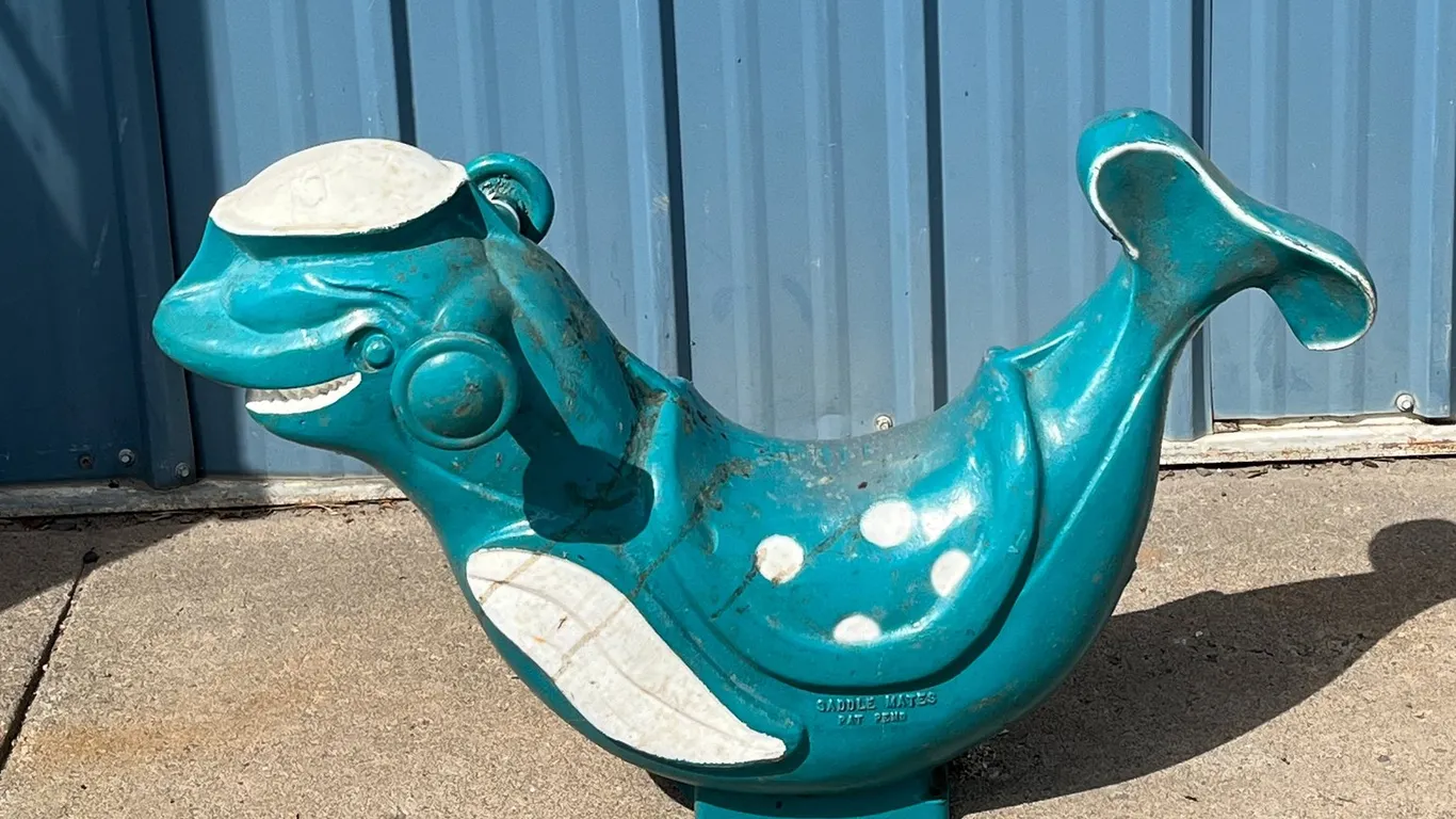 Vintage Saddle Mates Whale Playground Equipment