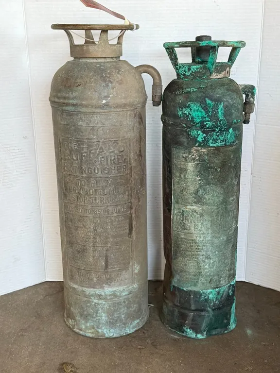 (2) Vintage Fire Extinguisher