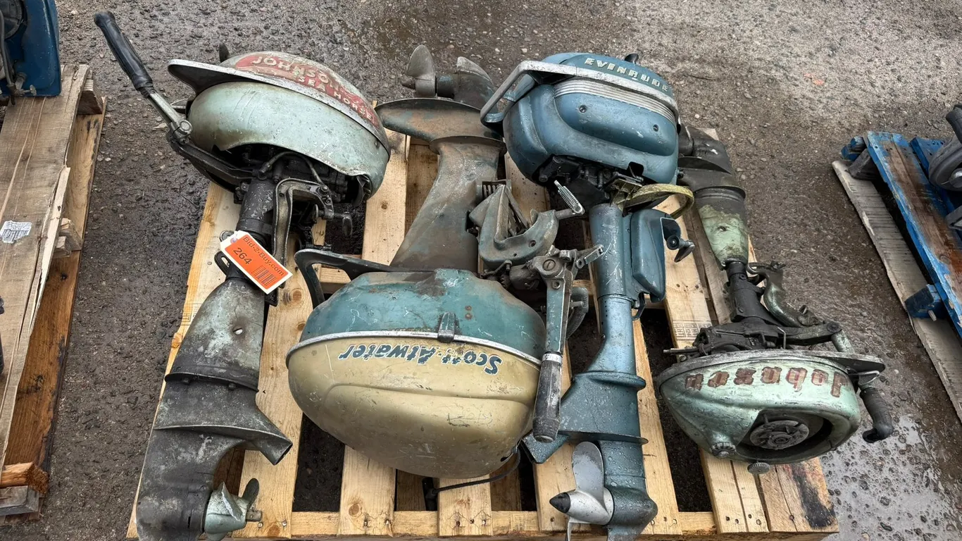 (4) Vintage Boat Motors (1930-1970)