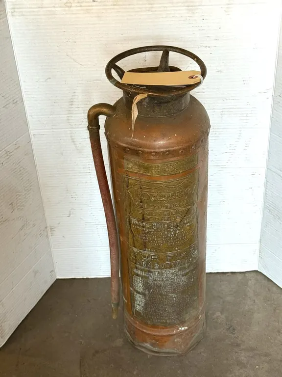 Vintage Copper Foamite Fire Extinguisher