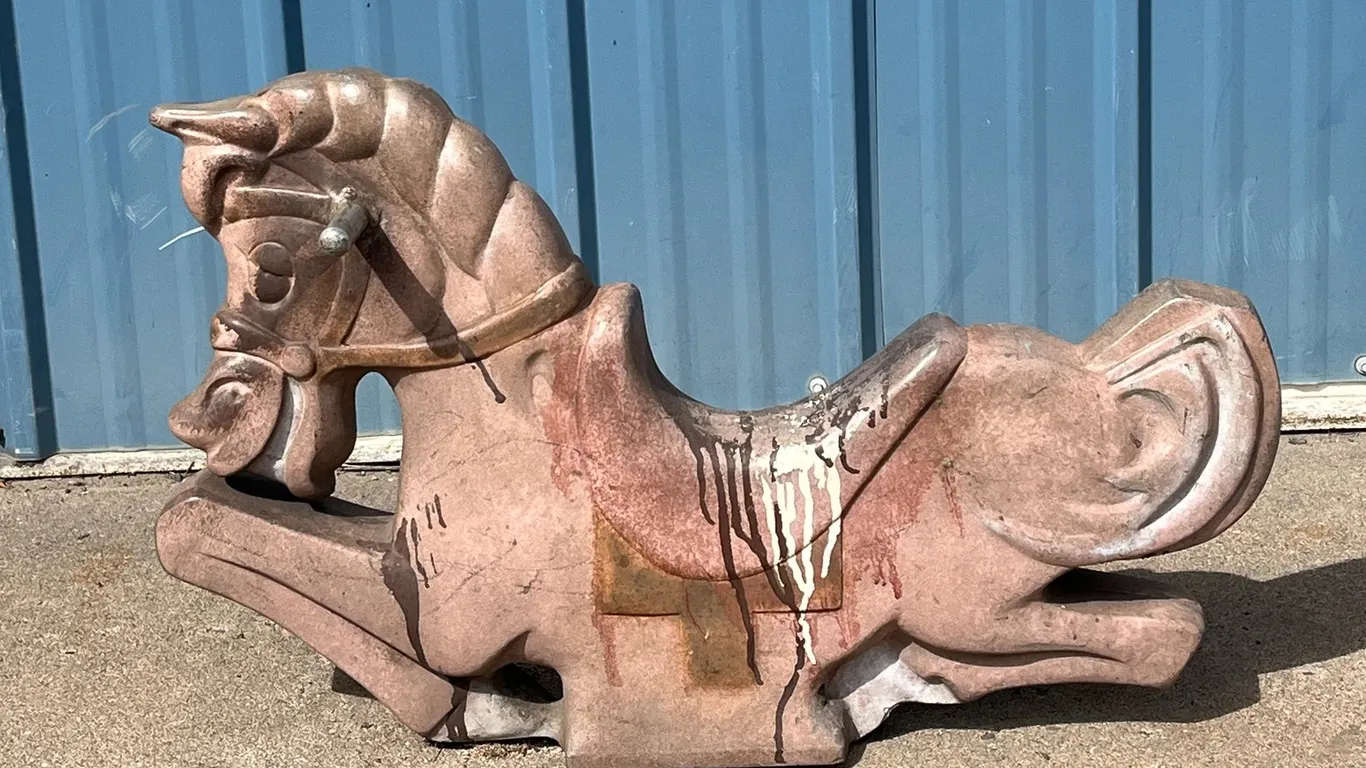Vintage Horse Playground Equipment