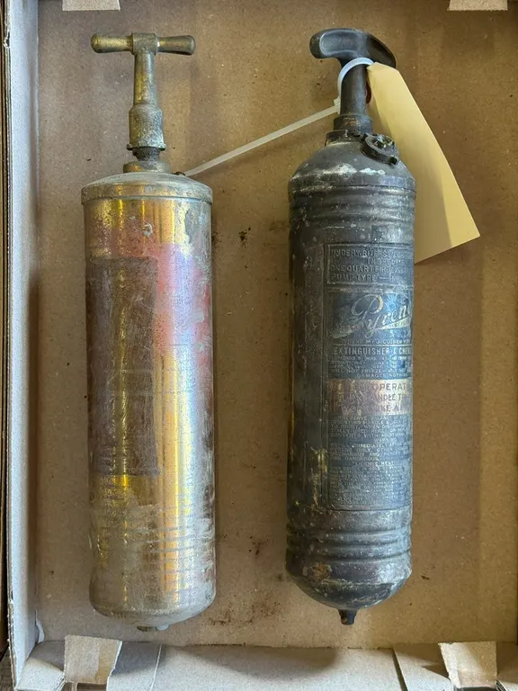 (2) Vintage Small Fire Extinguishers