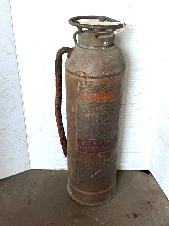 Vintage Copper Kontrol Fire Extinguisher