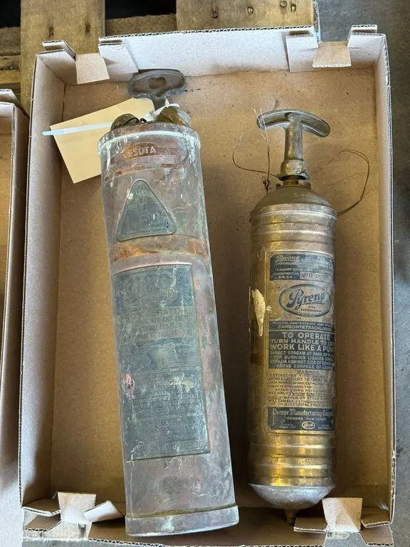 (2) Vintage Small Fire Extinguishers