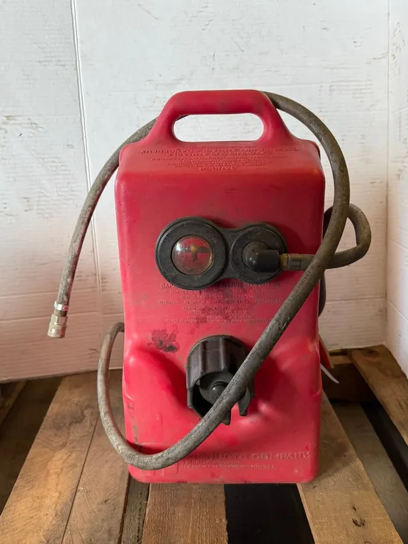 Tempo Gas Products Red Gas Can with Hand Pump
