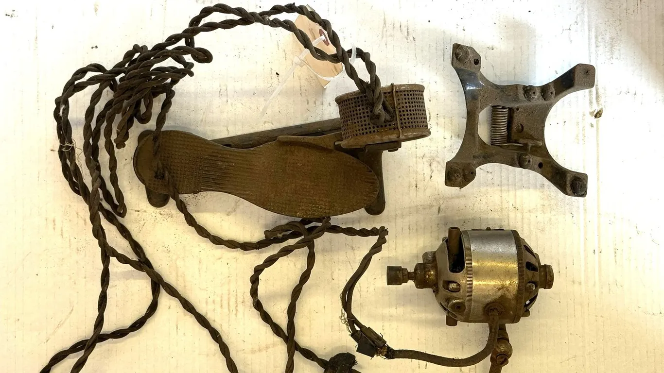 Vintage Motor with Foot Pedal
