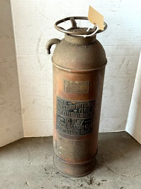 Vintage Copper The Underwriters Fire Extinguisher