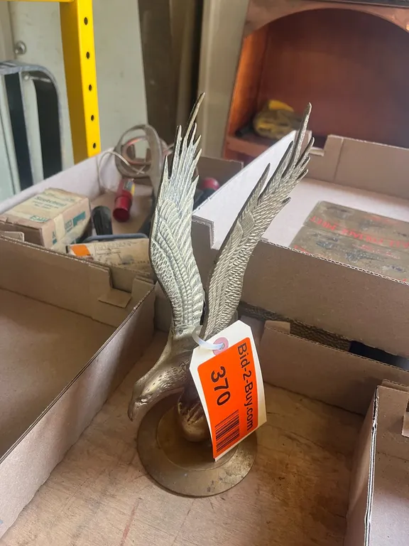 Brass Eagle Statue 11" Tall