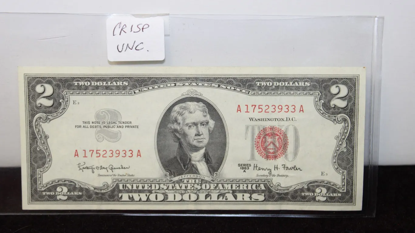 1963-A U.S. $2 Red Seal Note