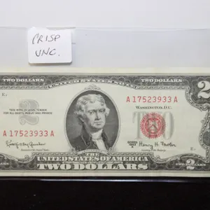 1963-A U.S. $2 Red Seal Note