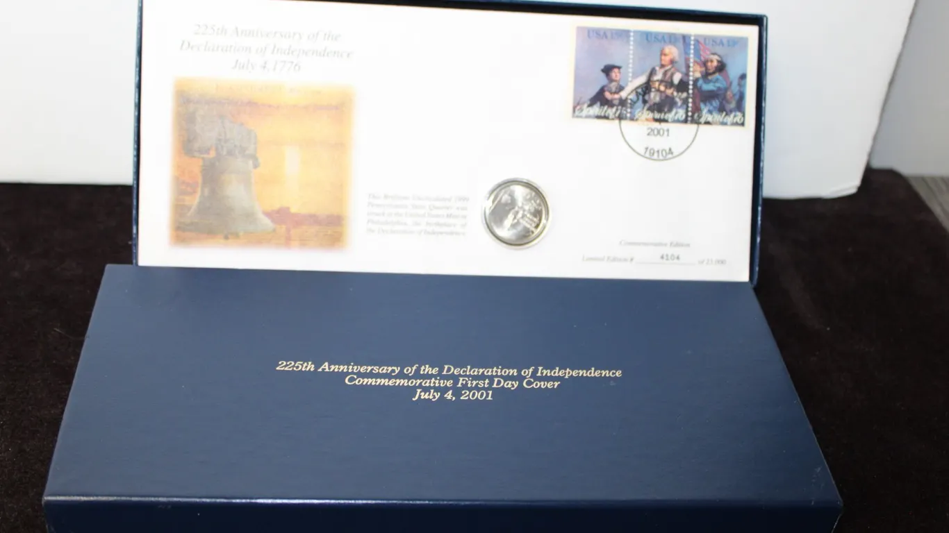 225th Anniversary Declaration of Independence First Day Coin Cover