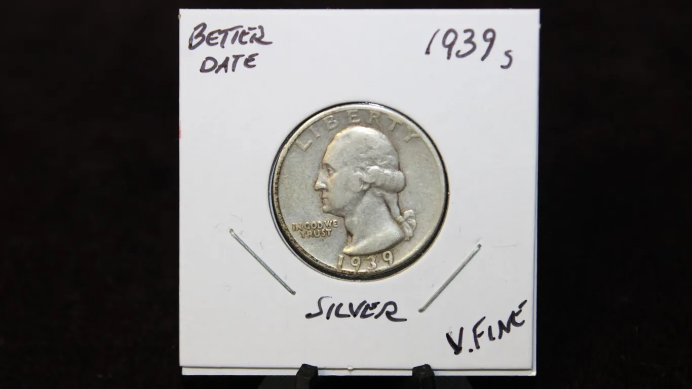 1939-S U.S. Washington Silver Quarter