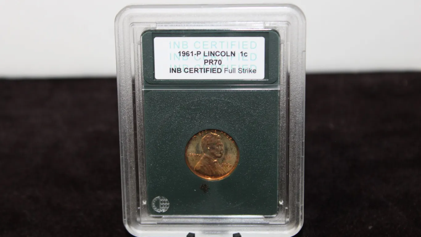 1961-P U.S. Lincoln Cent – Proof 70