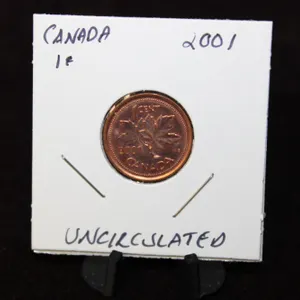2001 Canadian One Cent Coin