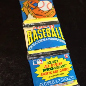 1991 Fleer Baseball Card 3-Pack – 42 Cards & 3 Stickers