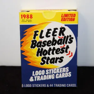 1988 Fleer Baseball Hottest Stars Card Box – 44 Cards