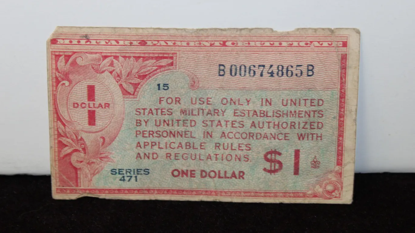 Series 471 U.S. $1 Military Payment Certificate