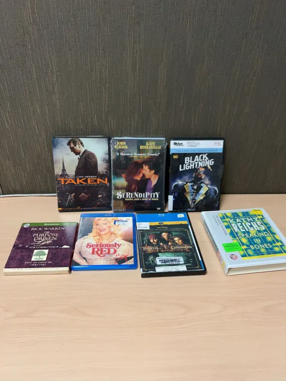 DVDs, Blu-rays, and Audio Books Assorted Titles