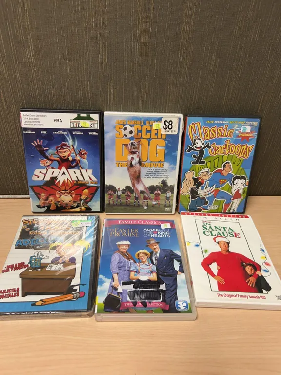 Six Family and Children's DVDs Assorted Titles