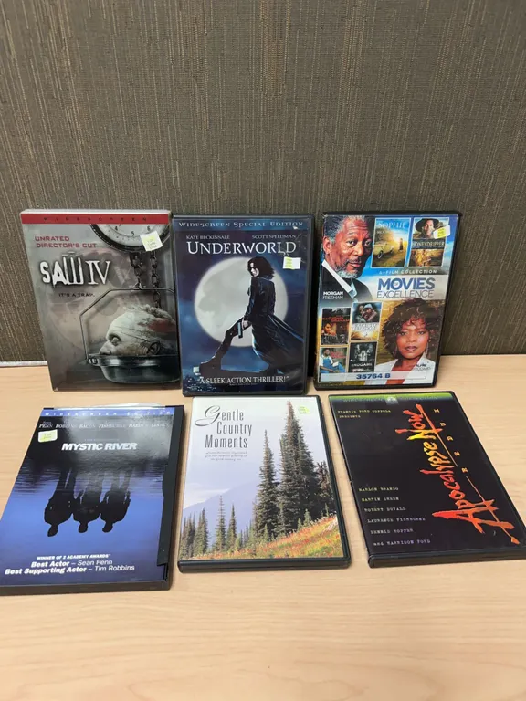 Seven DVD Movies Various Genres and Titles