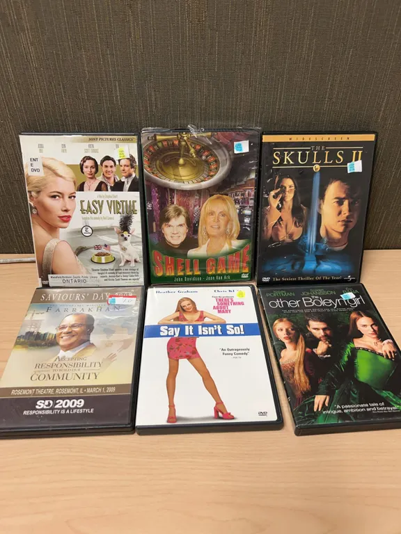 DVD Lot Including Easy Virtue, The Other Boleyn Girl