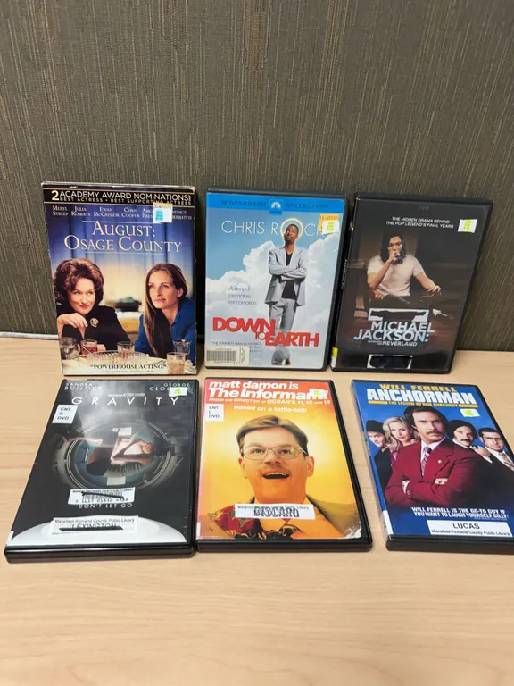 6 Assorted Comedy and Drama DVD Movies