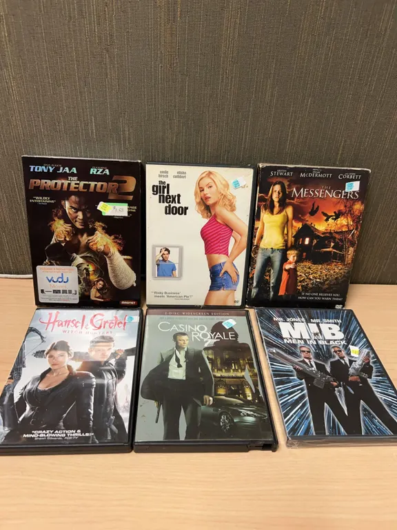 DVD Lot with 6 Action, Comedy, and Sci-Fi Titles
