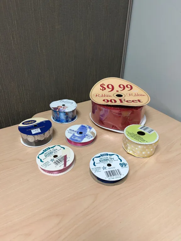 Ribbon Spools Including Disney Frozen II and Hobby Lobby