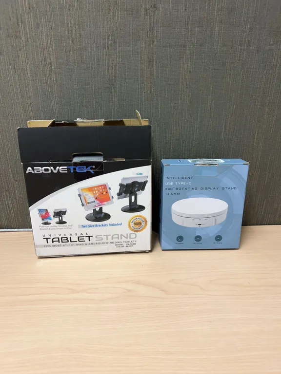 ABOVETEK Universal Tablet Stand and 360° Rotating Display Stand