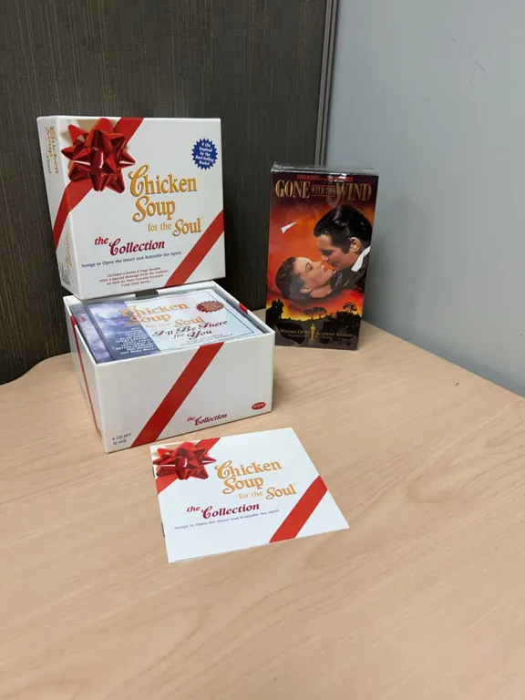 Chicken Soup for the Soul 4-CD Set and Gone with the Wind VHS