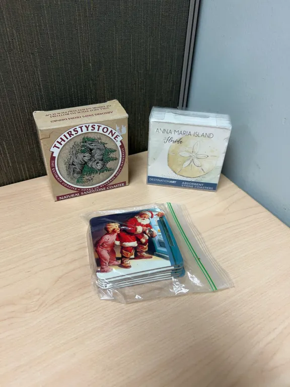 Coasters Sets Including Thirstystone and DestinationArt