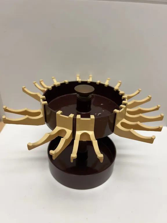 Plastic Rotating Carousel Jewelry or Key Holder Stand