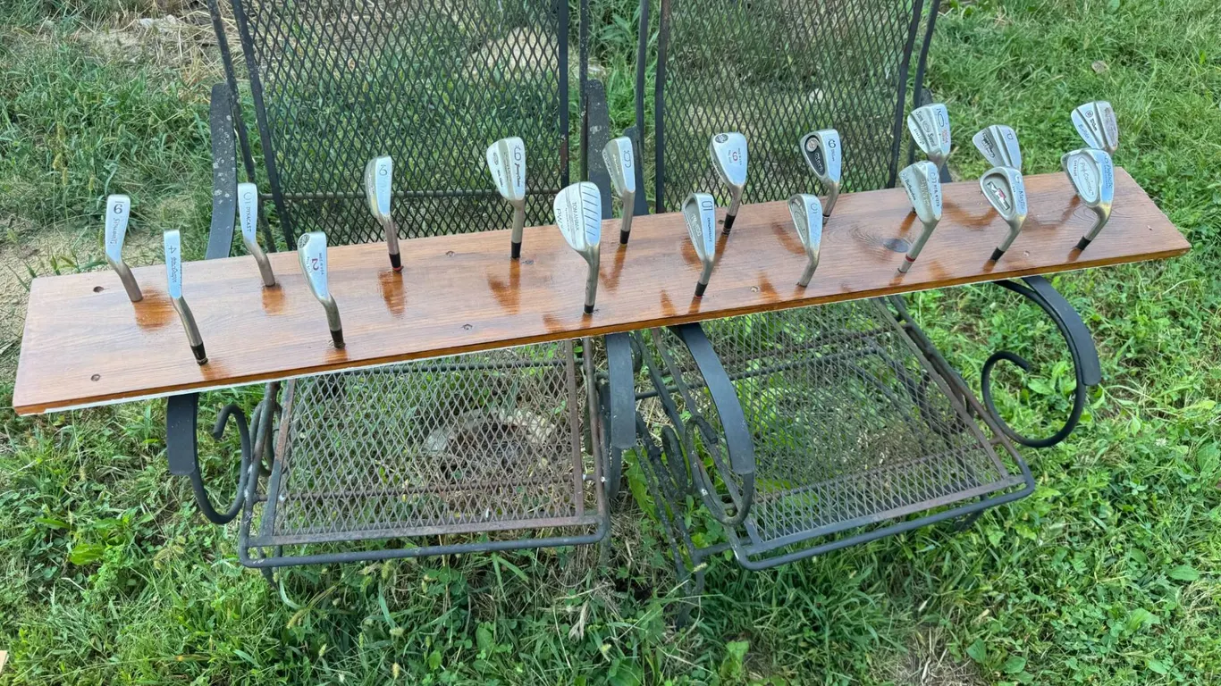 Golf Club Iron Heads Hat Rack