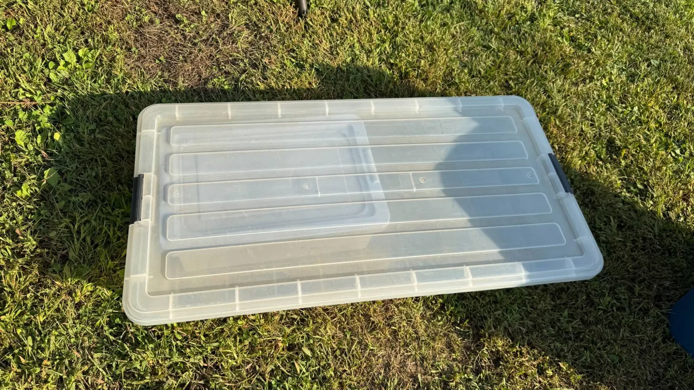 Clear Plastic Storage Bin